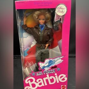 NRFB Limited Edition 1990 Stars & Stripes Air Force Barbie